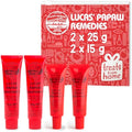 Lucas Pawpaw Ointment - Natural Australian Lip & Skin Balm (2x15g + 2x25g)