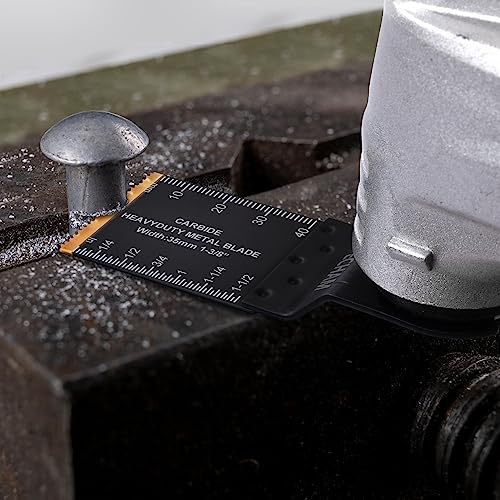 PECHAM 23PCS Titanium & Carbide Oscillating Multitool Blades for Metal