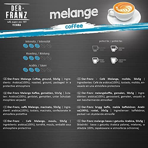 Der-Franz Whole Bean Coffee Variety Pack - 6 x 500g Gourmet Selection