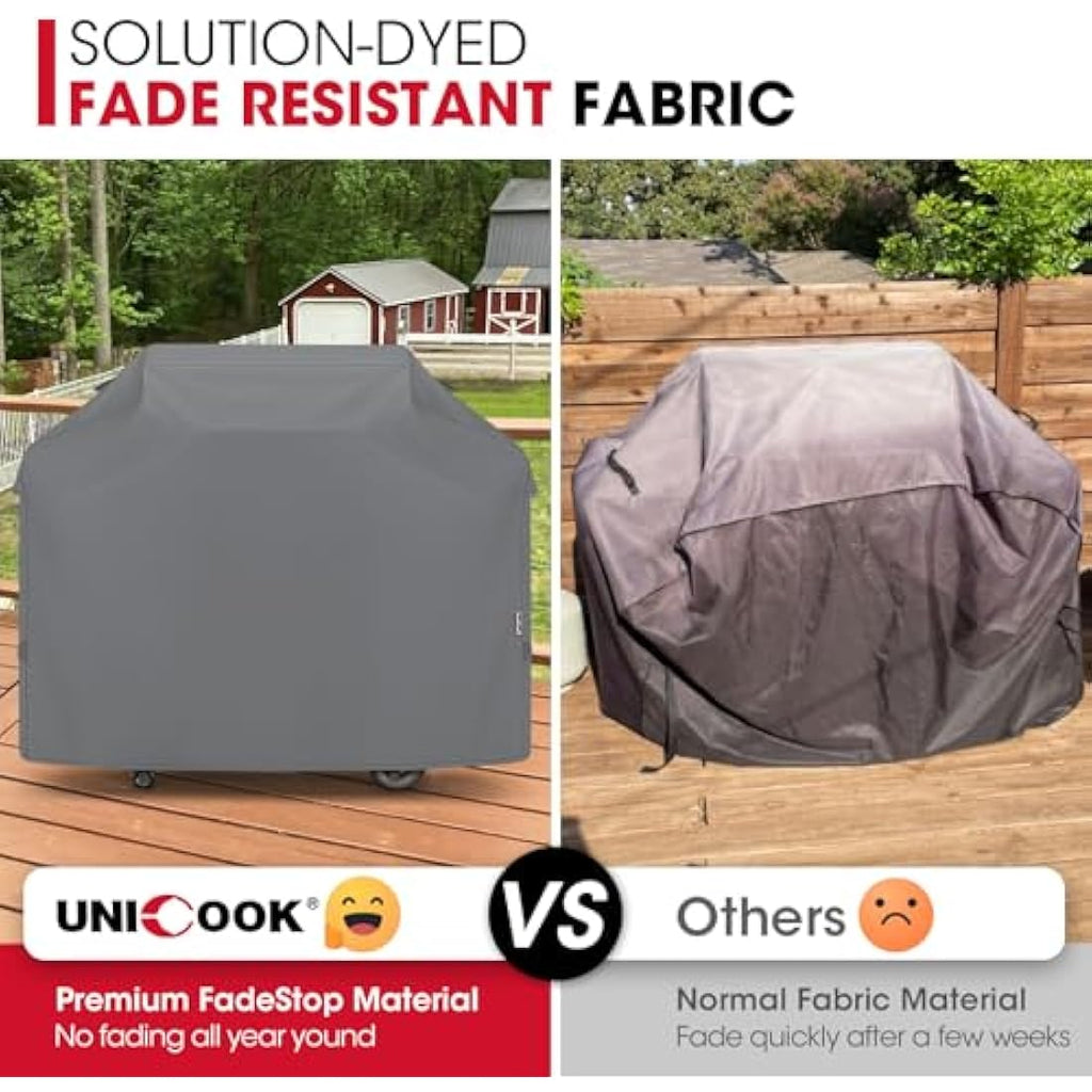 Unicook 60-Inch BBQ Grill Cover | Waterproof Heavy Duty Oxford Fabric