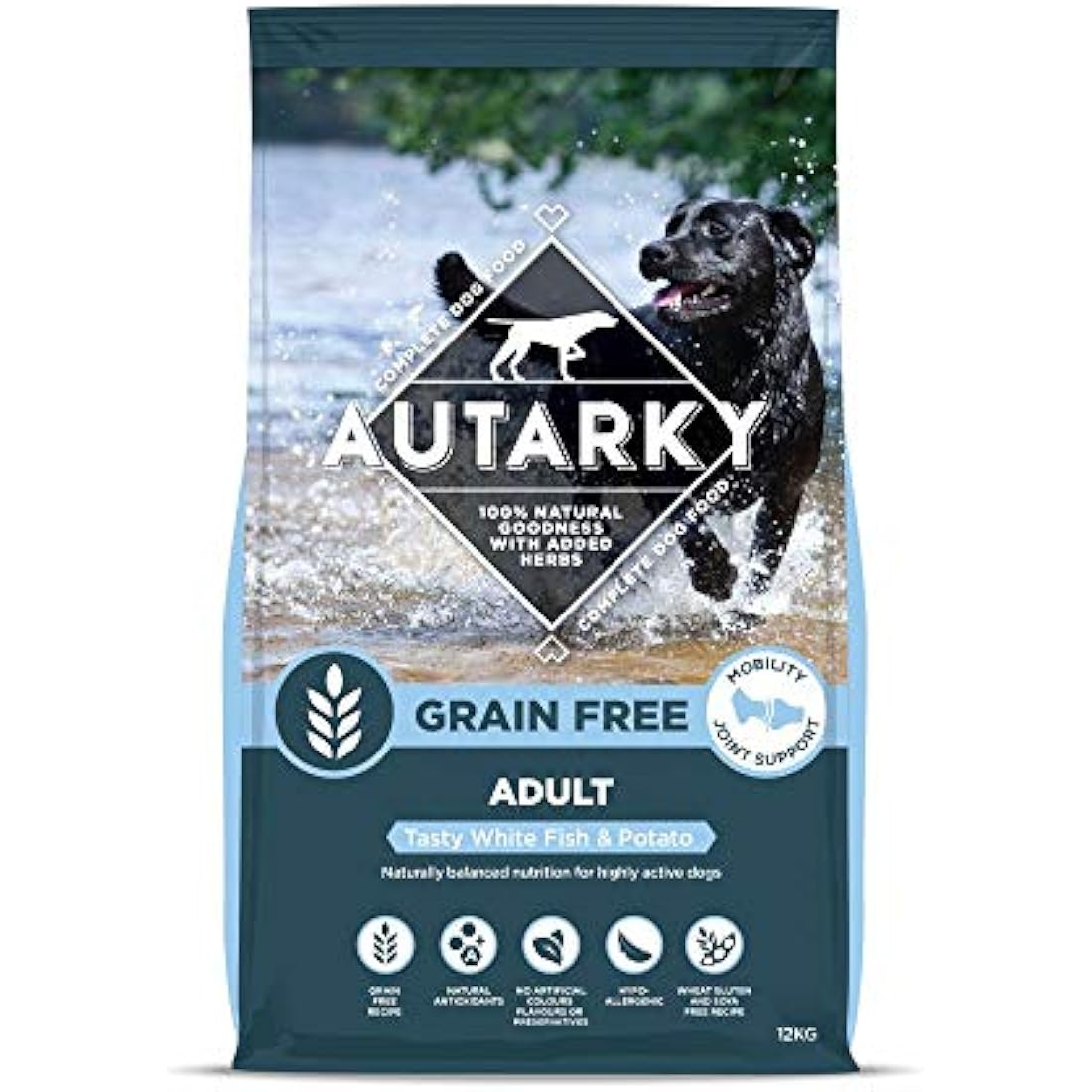 Autarky Grain Free White Fish & Potato Dog Food - Joint Support, 12kg