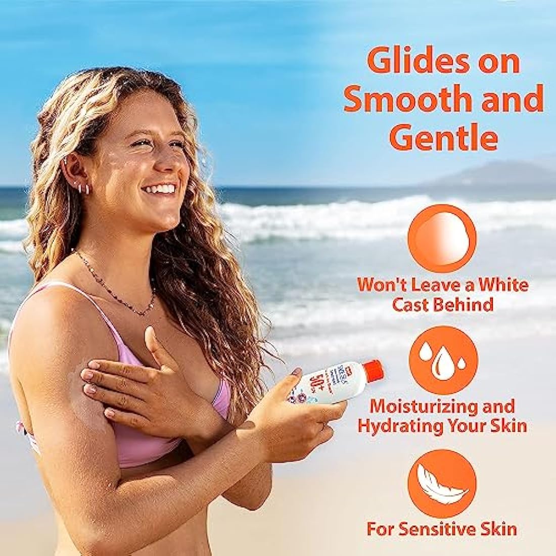 Safe Sea SPF 50 Anti-Jellyfish Sting Sunscreen for Sensitive Skin - 2 Pack