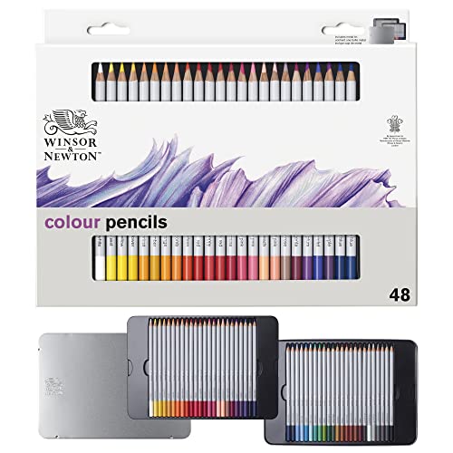 Winsor & Newton Studio Collection Colouring Pencils - 48 Soft Core Set