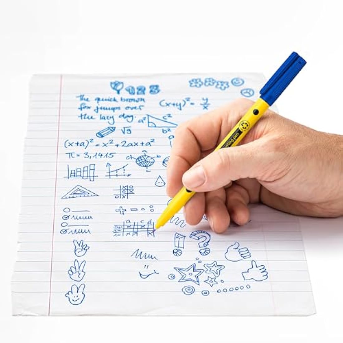 Staedtler Noris Handwriting Pens - Blue Ink Bulk Tub of 50 Pens