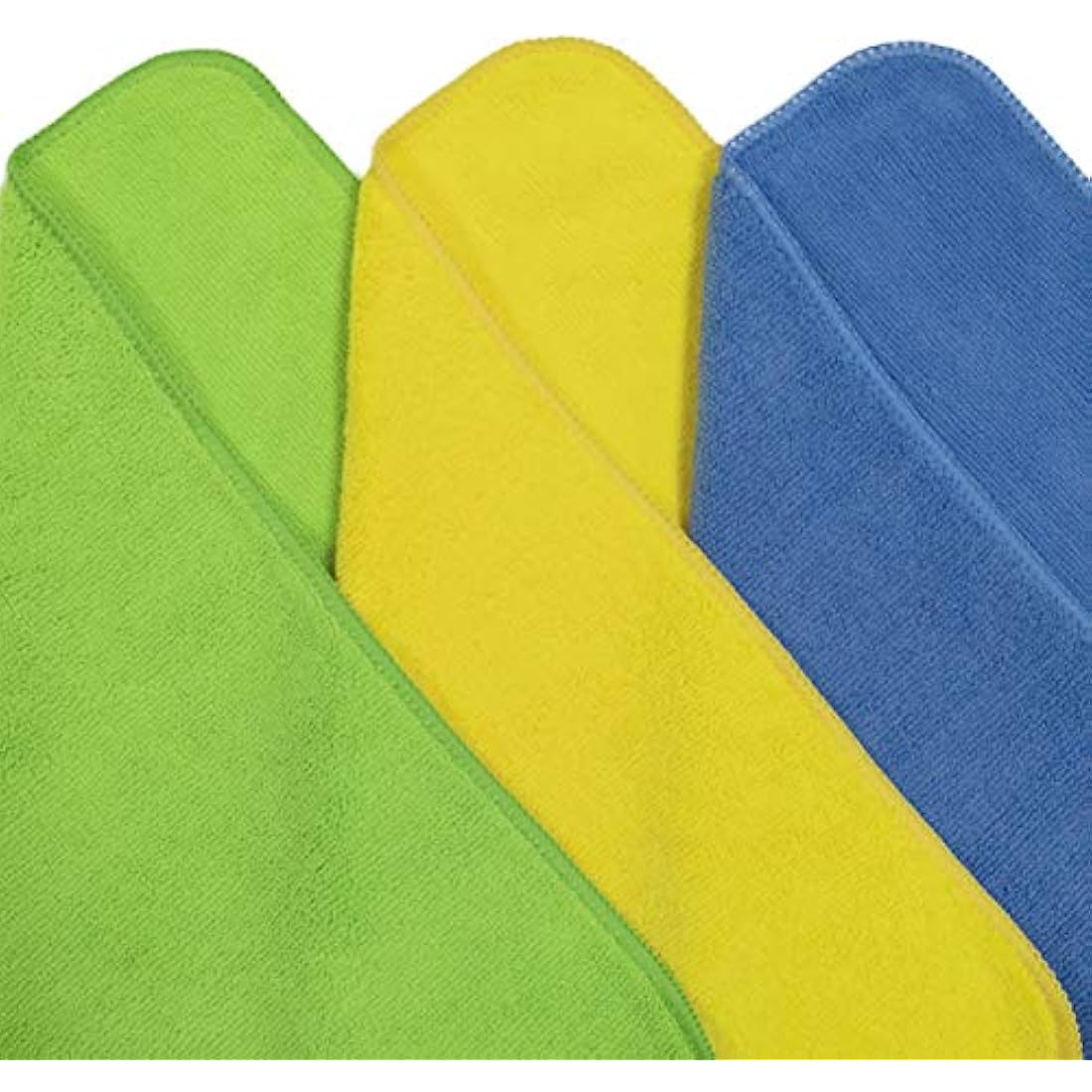 Polyte Microfibre Cleaning Towels - 40x40cm Absorbent Cloths, 36 Pack