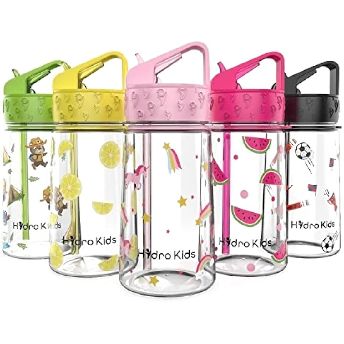 HydroKids Kids Water Bottle with Straw – 400ml BPA Free Leakproof