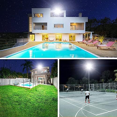 YIQIBRO 100W LED Floodlight 2 Pack – 10000LM 6500K IP67 Waterproof