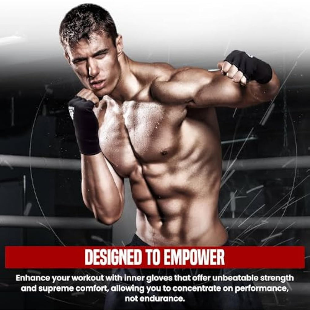 RDX Boxing Hand Wraps - Elasticated Inner Gloves for MMA & Muay Thai