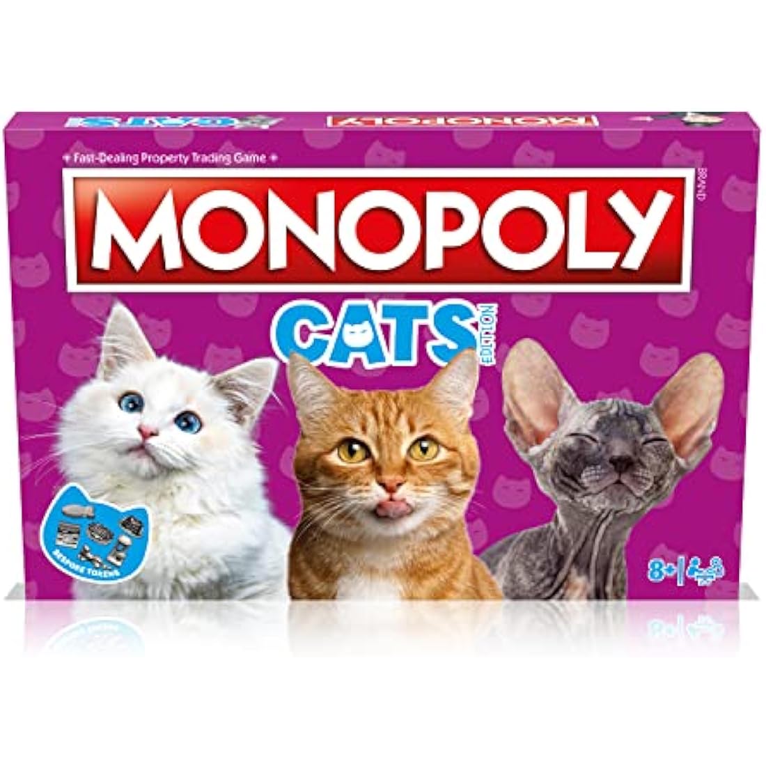Winning Moves Cats Monopoly Board Game – Cat Lovers Gift for Ages 8+