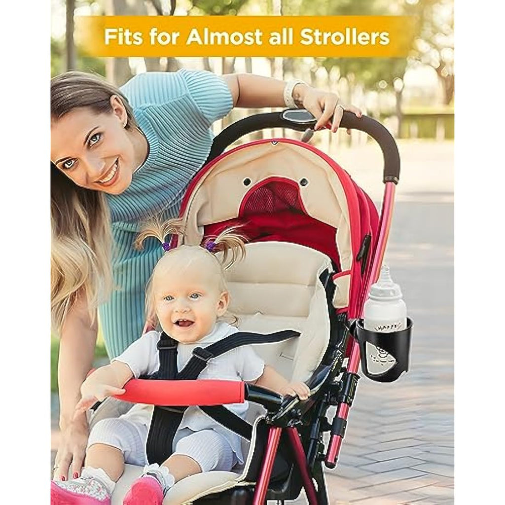 Jolof Store Universal Stroller Cup Holder – 360° Rotation Drink Holder