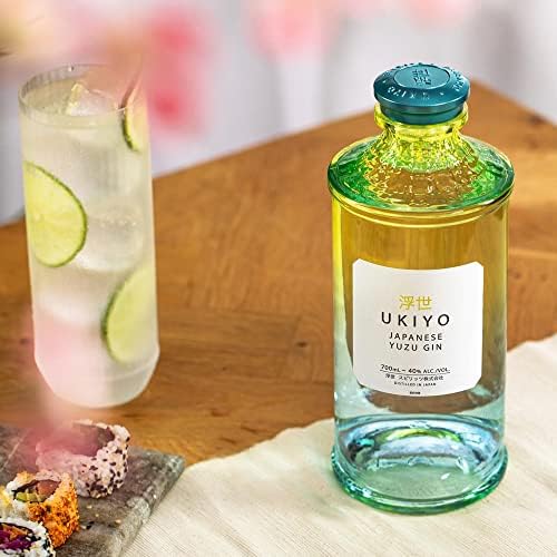 Ukiyo Yuzu Japanese Craft Gin – Citrus & Botanical Spirits – 70cl