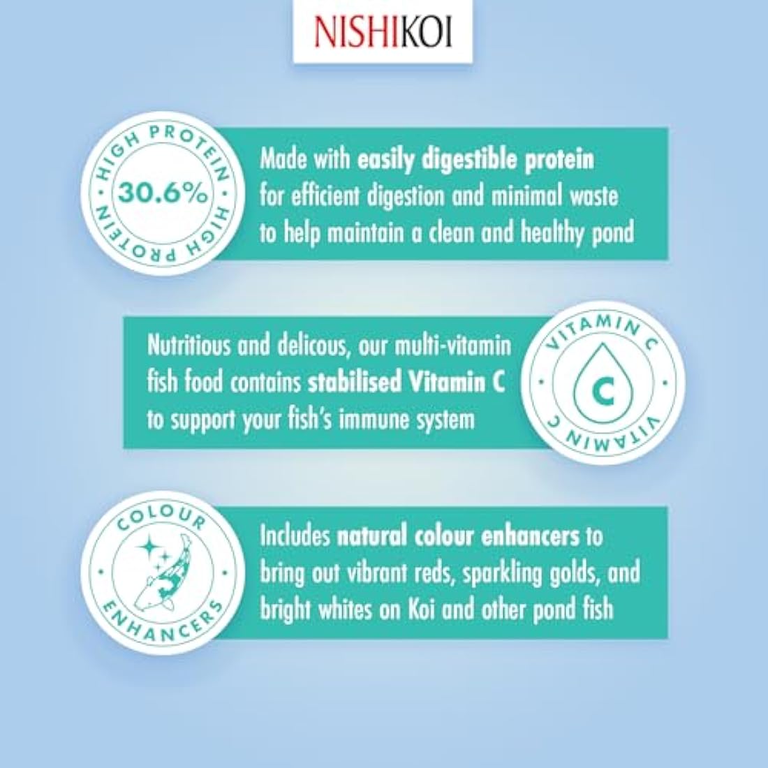 Nishikoi Multi-Sticks Floating Koi and Pond Fish Food - 1575g