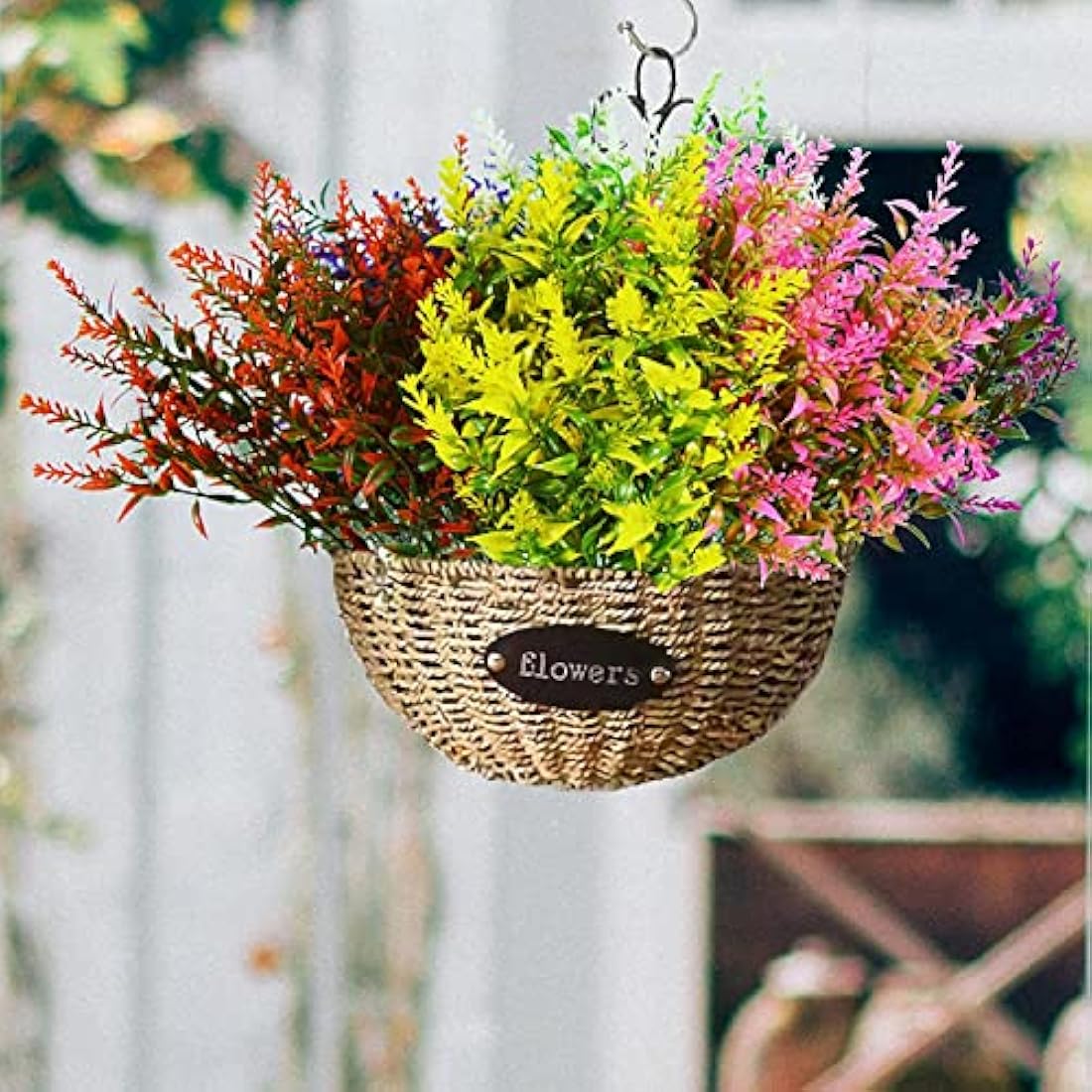 Jolof Store UV Resistant Artificial Lavender Flowers - 12 Bundles