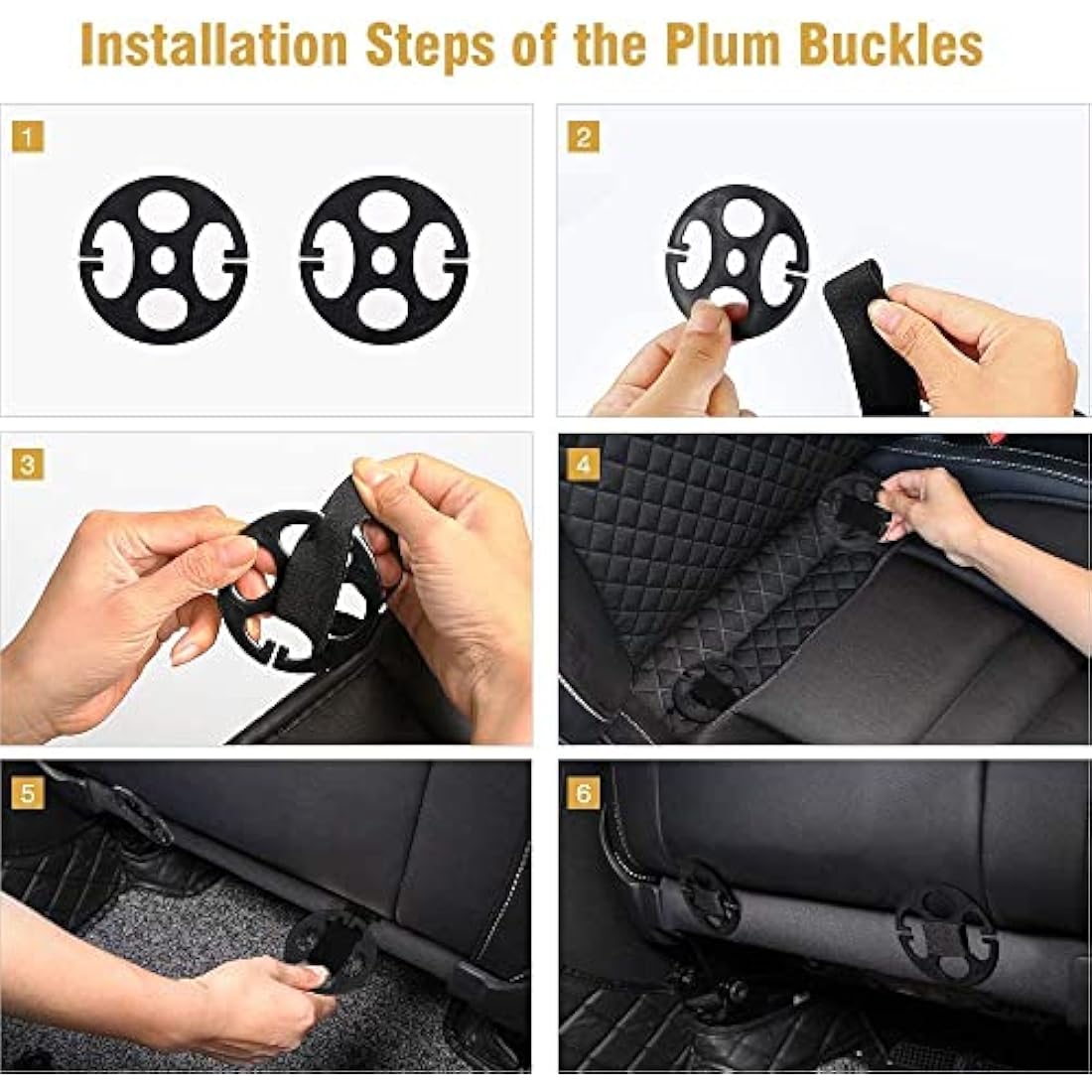 Tsumbay Memory Foam Car Seat Cushion – Non-Slip Driver Seat Pad