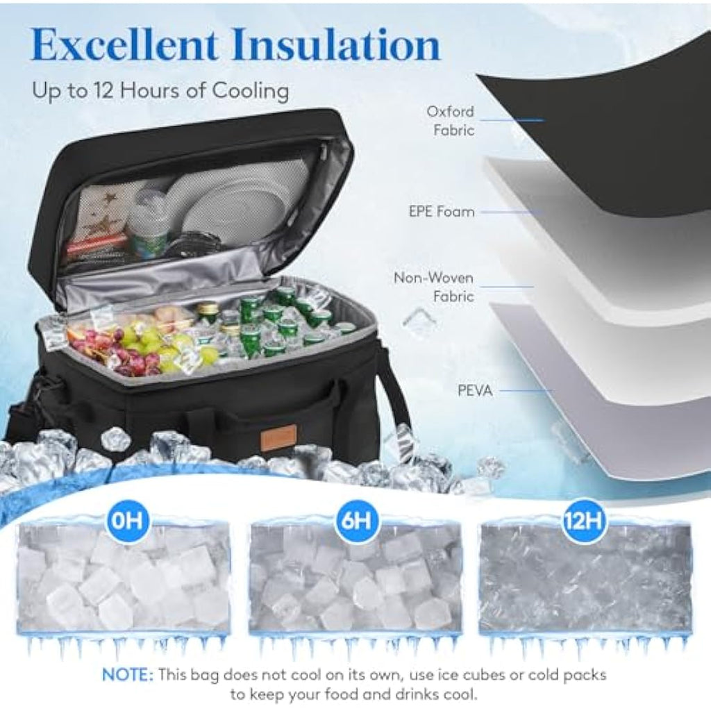 Lifewit 40L Soft Cooler Bag | Large Insulated Leak-Proof Picnic Bag