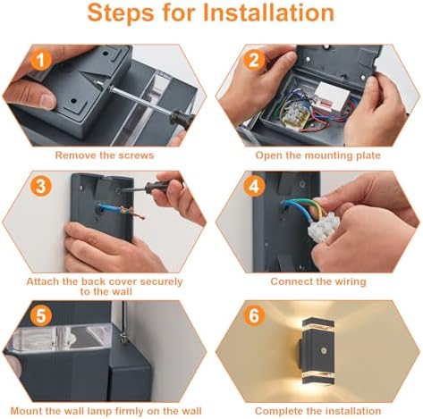 LMP Outdoor Motion Sensor Wall Light – IP65 Waterproof Grey GU10 Lamp