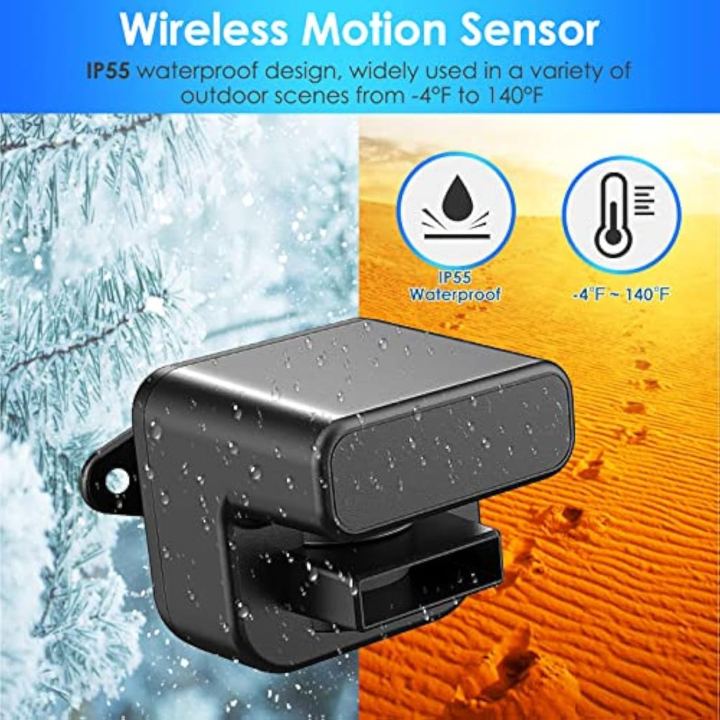 PHYSEN Wireless Driveway Alarm – 650ft Long Range Motion Sensor System