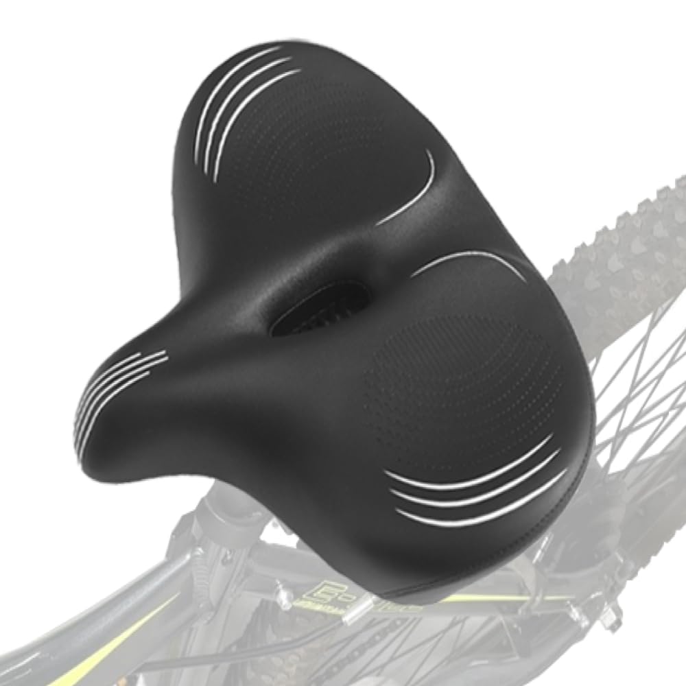 Jolof Store Wide E-Bike Seat | Memory Foam Plus Size Bicycle Saddle