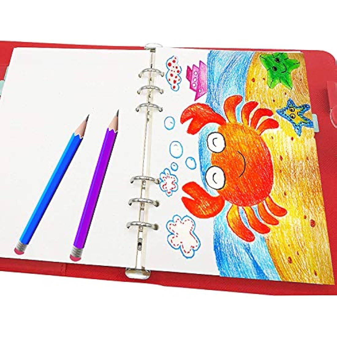 Jolof Store A5 Dotted Planner Refill Paper | 6-Hole Binder Inserts, 135 Sheets