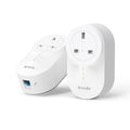 Tenda PH6 AV1000 Passthrough Powerline Adapter Kit | Gigabit Port - 2 Pack