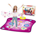 Rodzon Purple Dance Mat for Girls – LED Musical Play Mat with 3 Game Modes