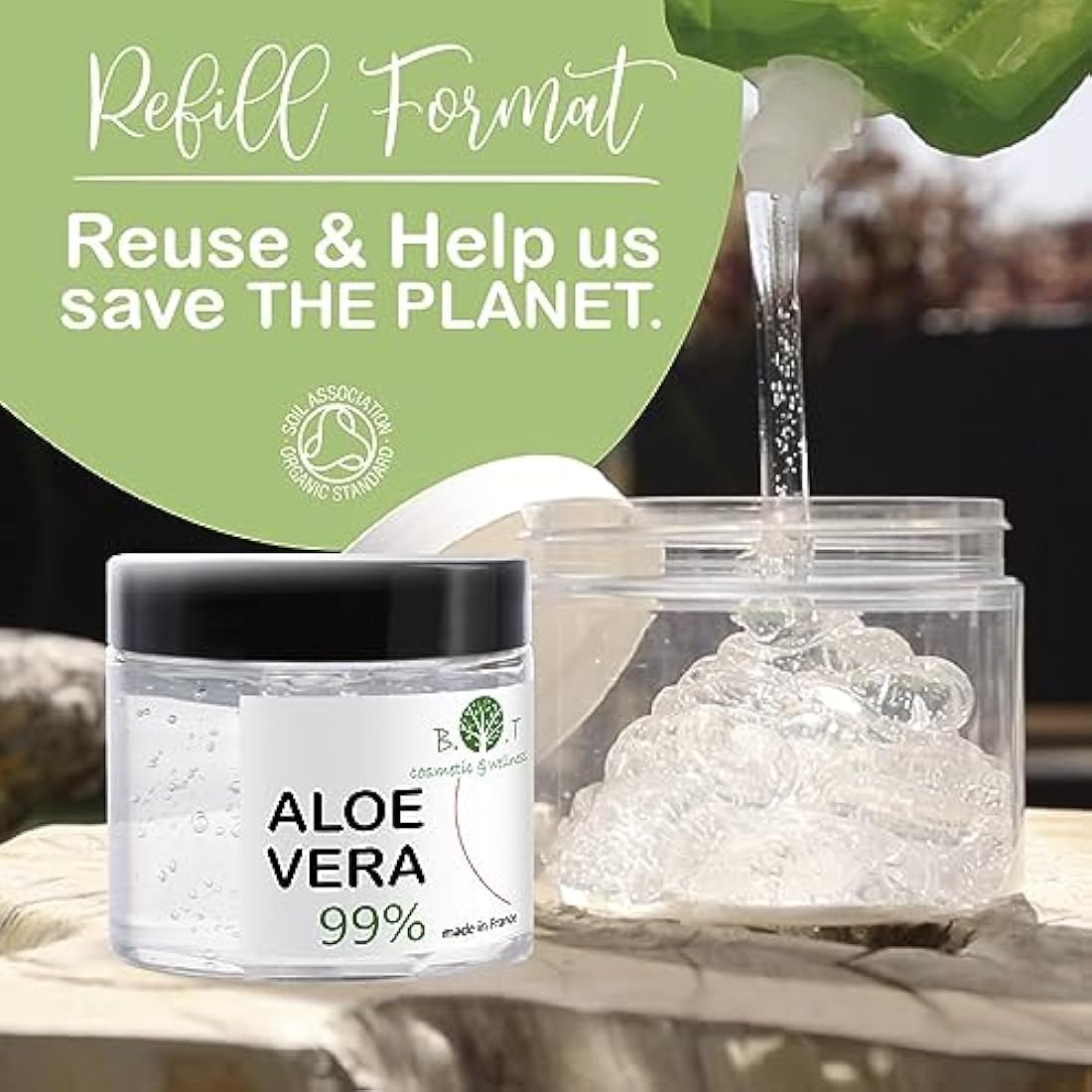 Jolof Store 100% Pure Aloe Vera Gel – Natural Lanzarote Moisturiser 2L