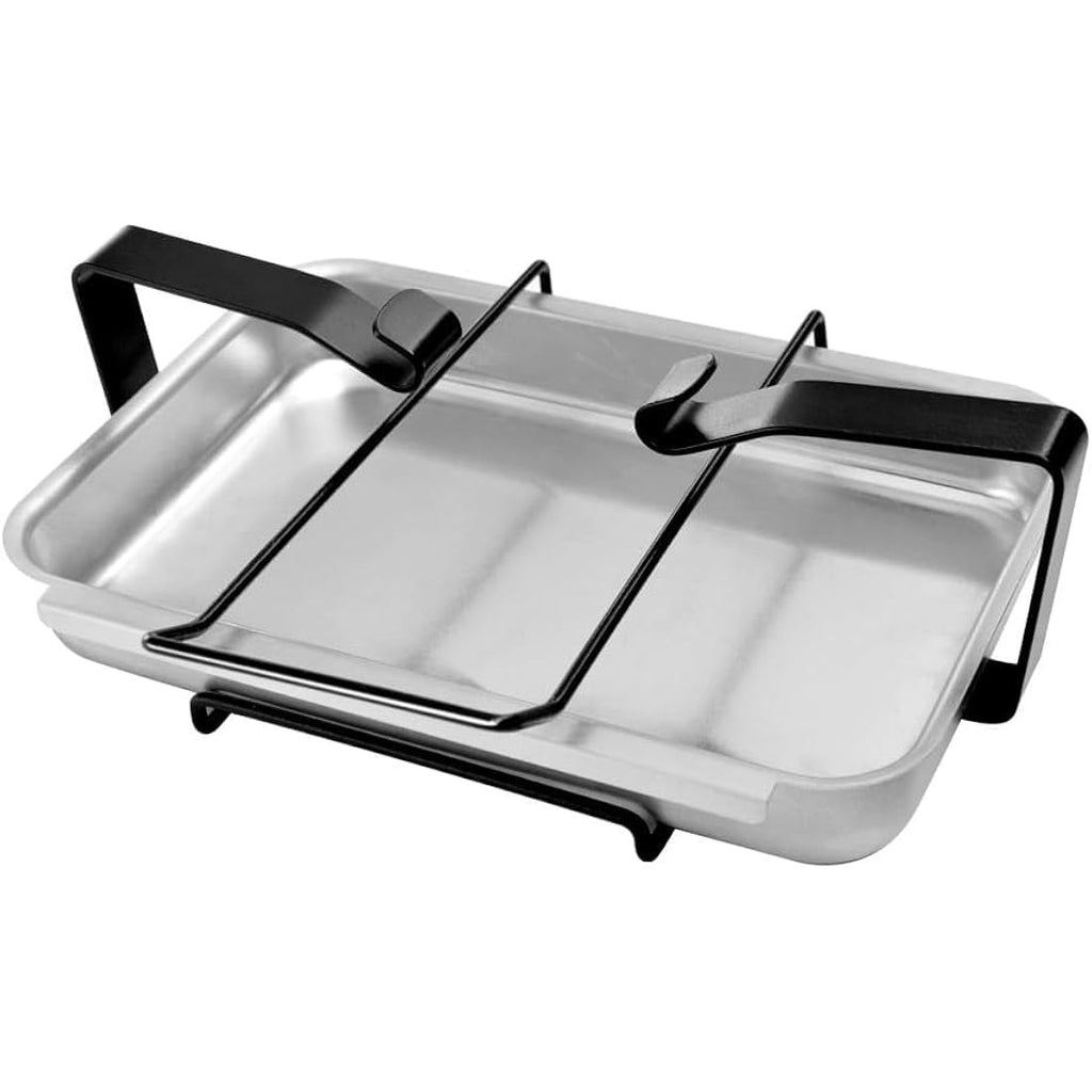 Aluminum Grease Catch Pan and Drip Holder for Weber Gas Grills