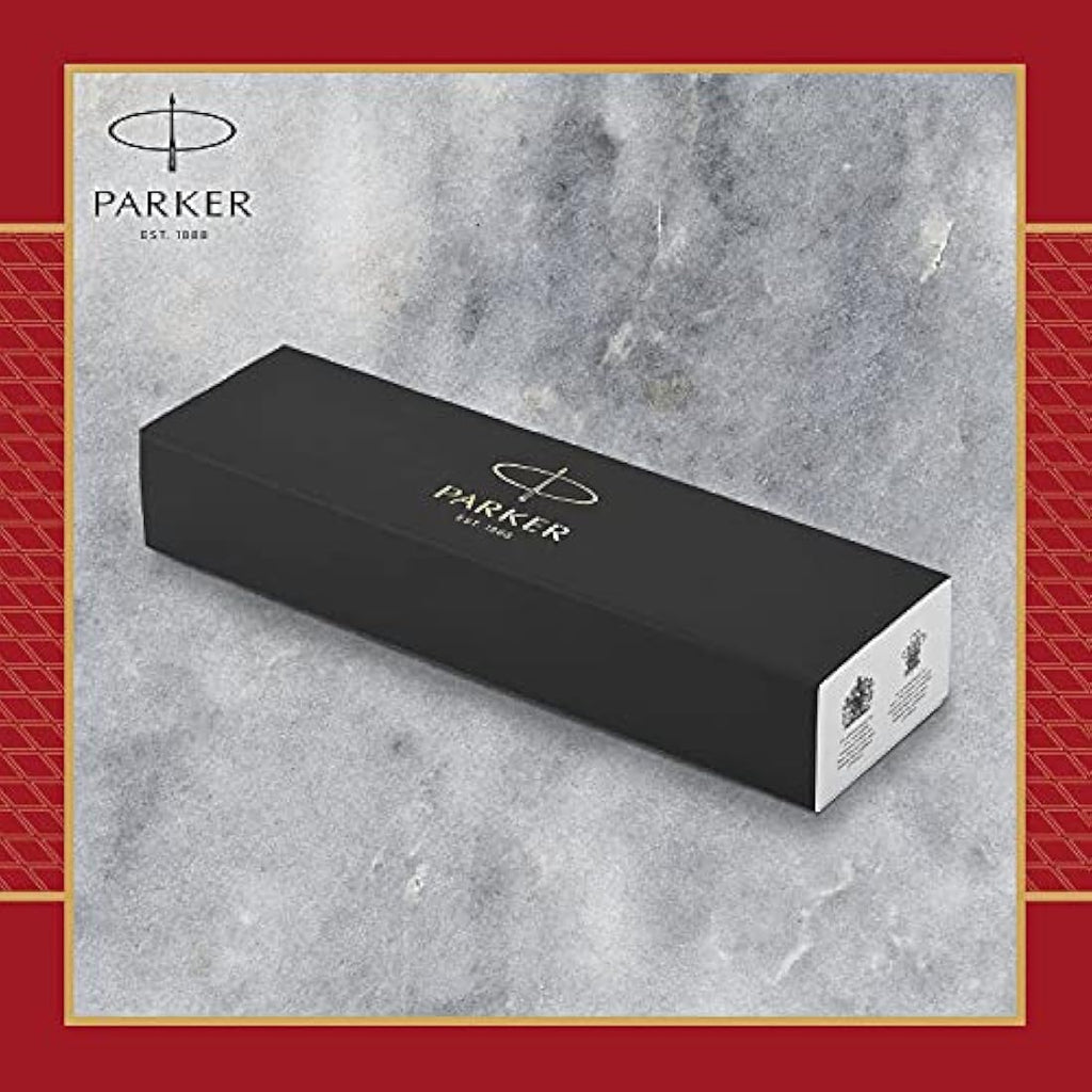 Parker IM Ballpoint Pen – Red Lacquer with Gold Trim, Medium Point