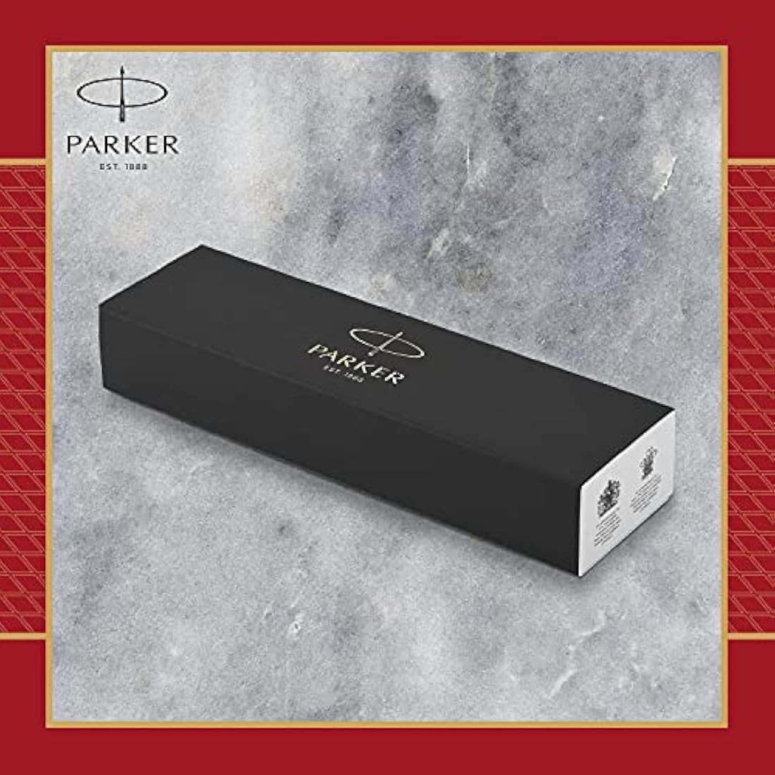 Parker IM Ballpoint Pen – Red Lacquer with Gold Trim, Medium Point