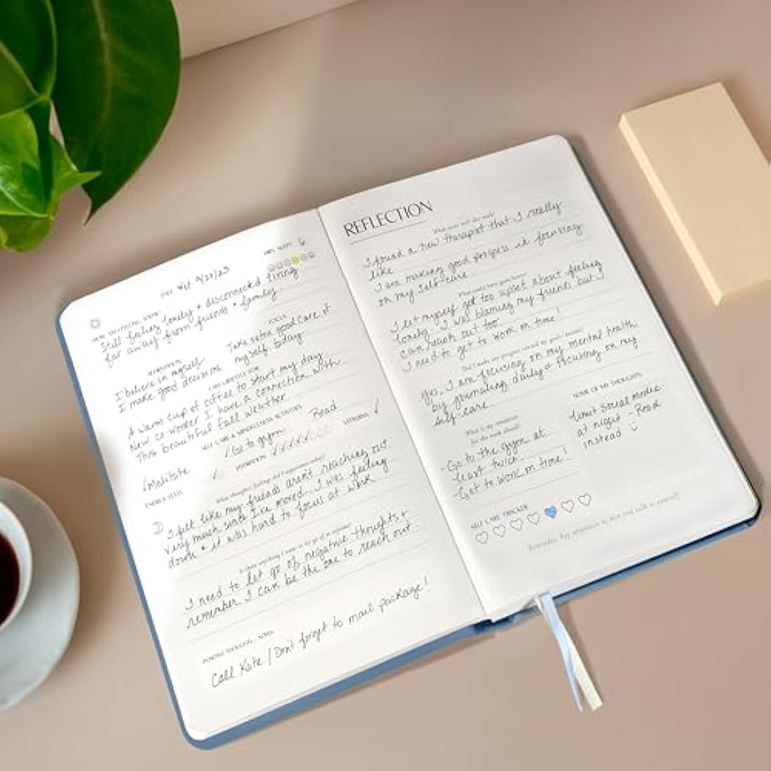 LIFTINSPIRE CO. Mental Health Journal – 6-Month Guided Wellness Planner
