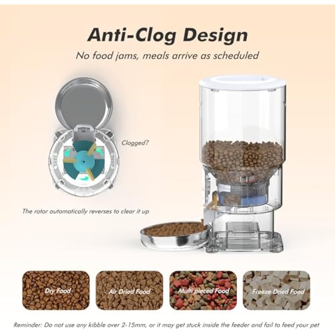 Jolof Store Automatic Cat Feeder | 5L Timed Dispenser with Stainless Bowl