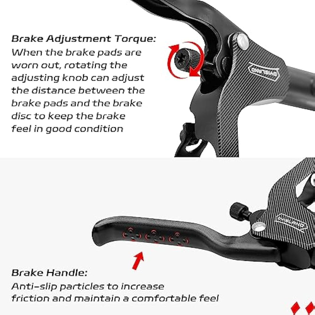 DYISLAND LD-210S Hydraulic Disc Brake Kit for E-Scooter – 2-Pin Power-Off