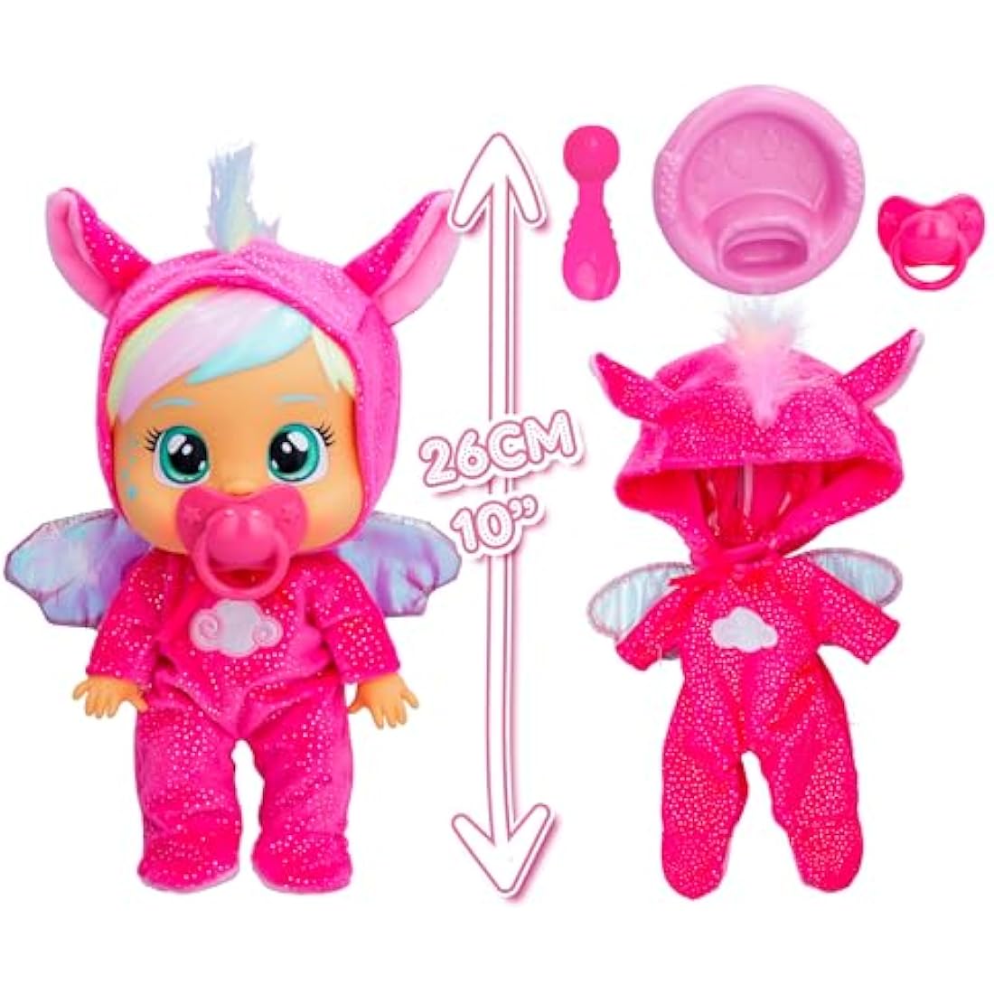 Cry Babies Loving Care Fantasy Hannah Interactive Doll with Accessories