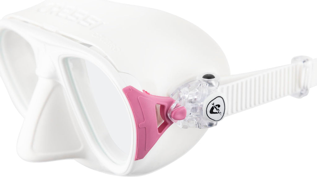 Cressi Calibro Diving Mask – Low Volume Anti-Fog Freediving Mask, White