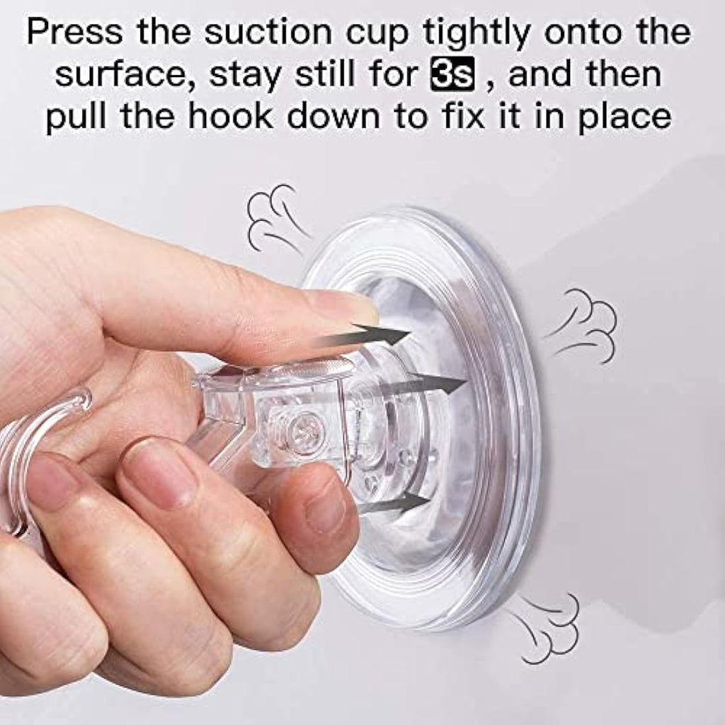 Elegear Heavy Duty Suction Hooks | Reusable Vacuum Sucker for Shower, 2 Pack