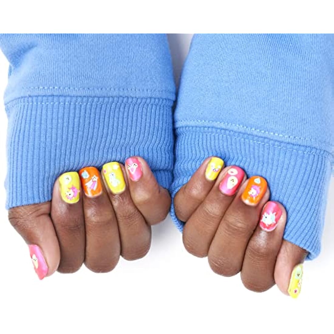 FabLab Glow In The Dark Nail Art Kit – Neon Varnish & 80+ Stickers