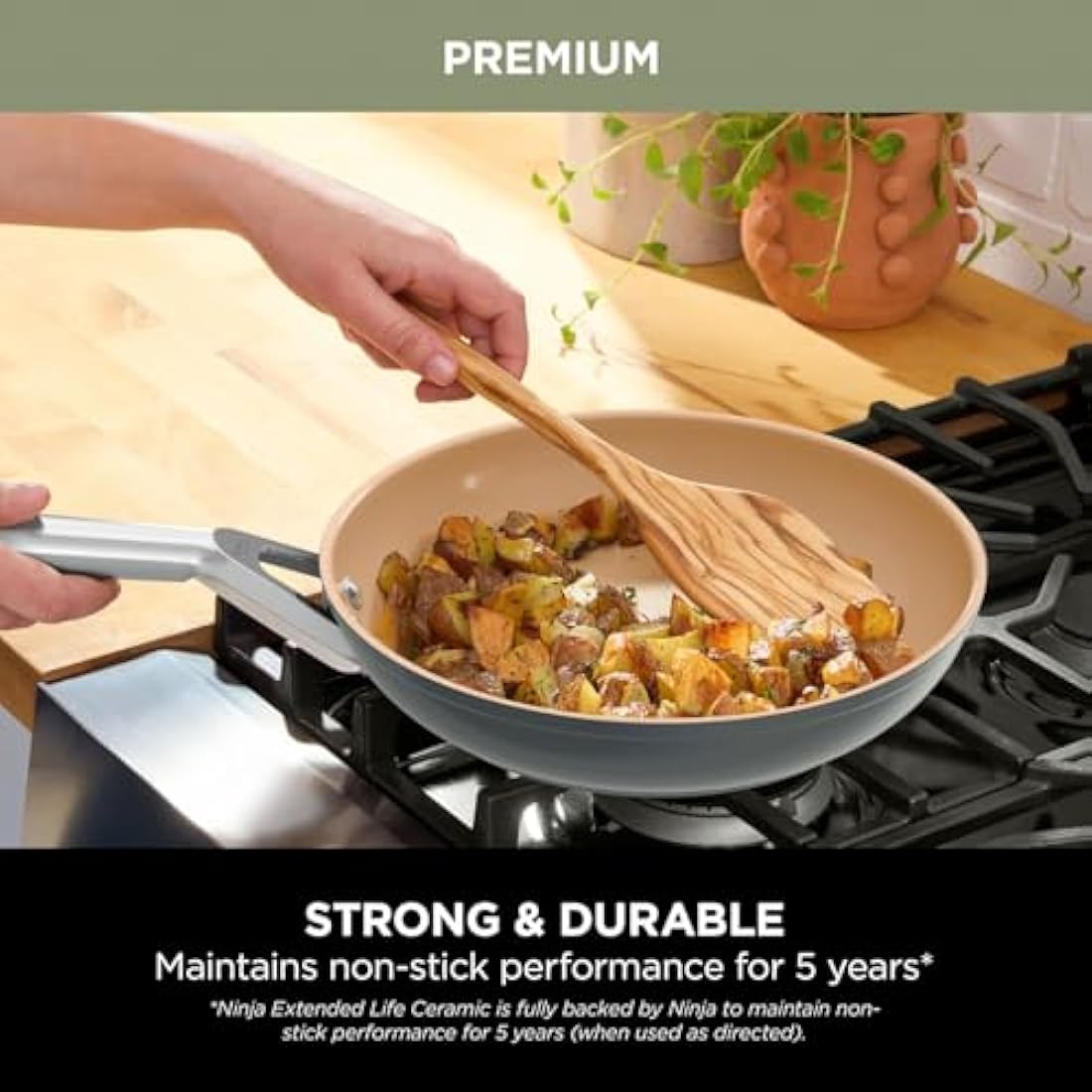 Ninja Extended Life 28cm Ceramic Frying Pan – Non-Stick Induction