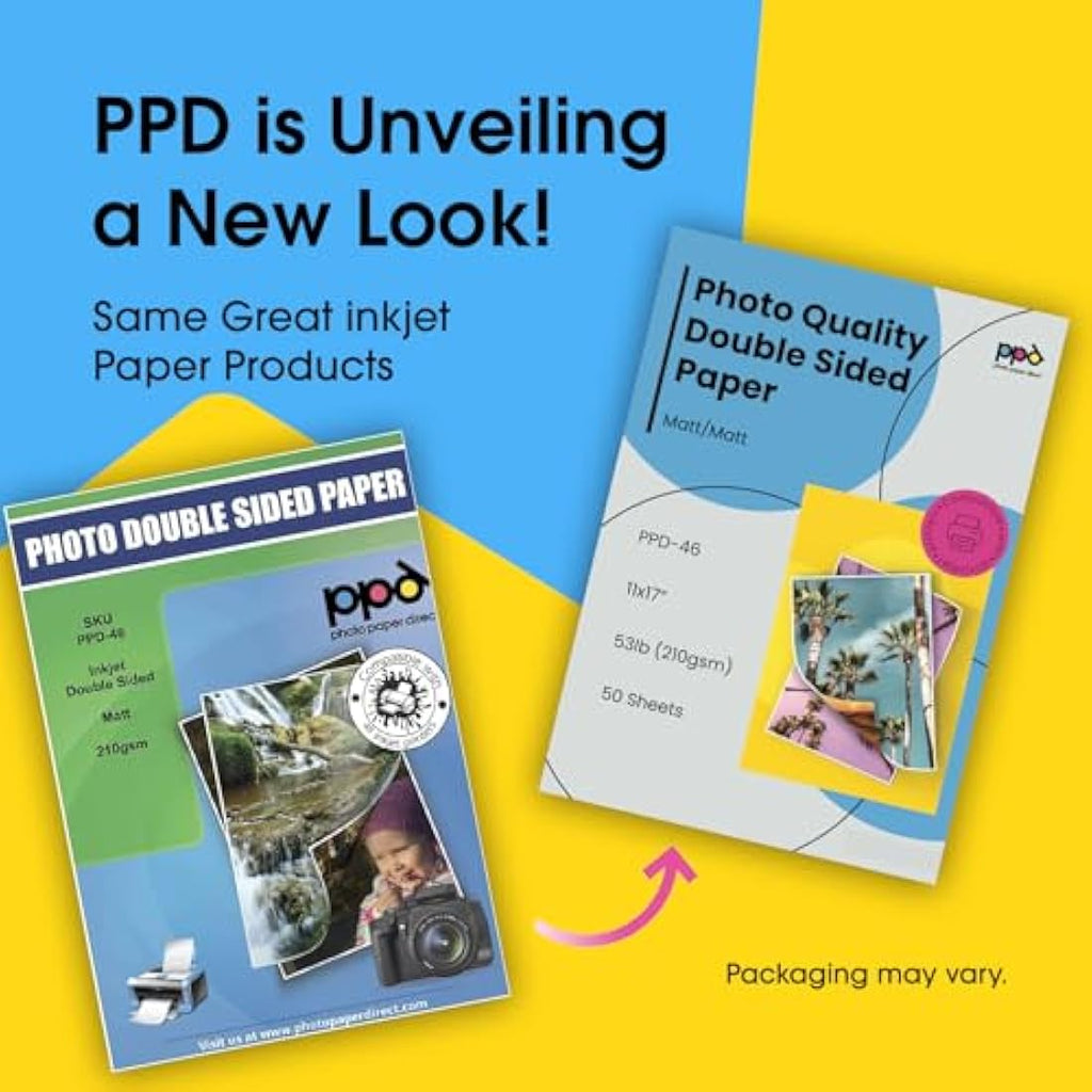 PPD Double Sided Matte Photo Paper | A3 11x17 Inkjet Brochure 210g 50 Sheets