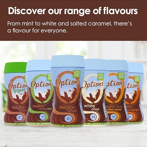 Jolof Store White Hot Chocolate Drink - Low Calorie Instant Cocoa - 6 x 220g