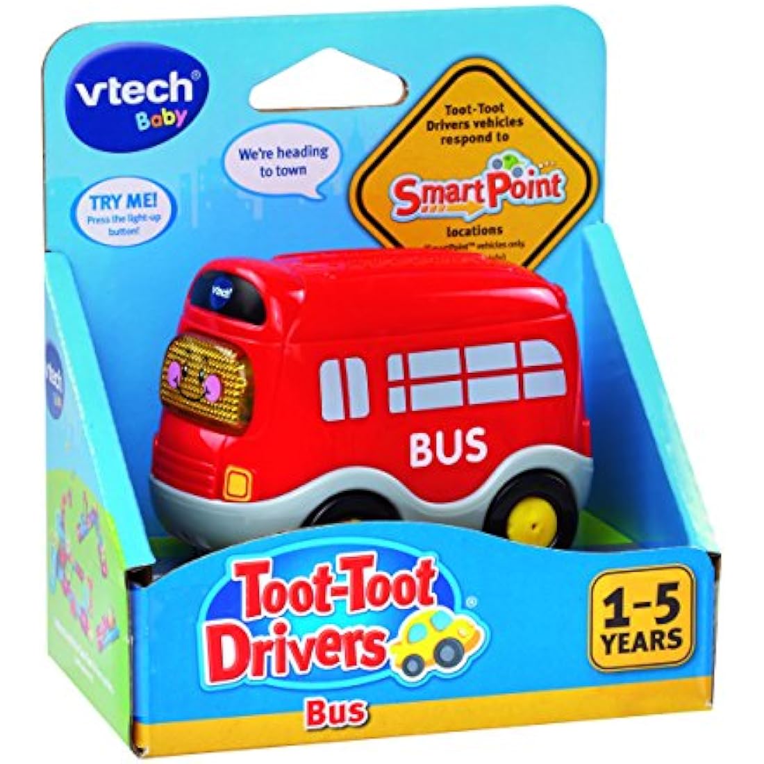 VTech Toot-Toot Drivers Bus – Interactive Toy Vehicle with Sounds, Red