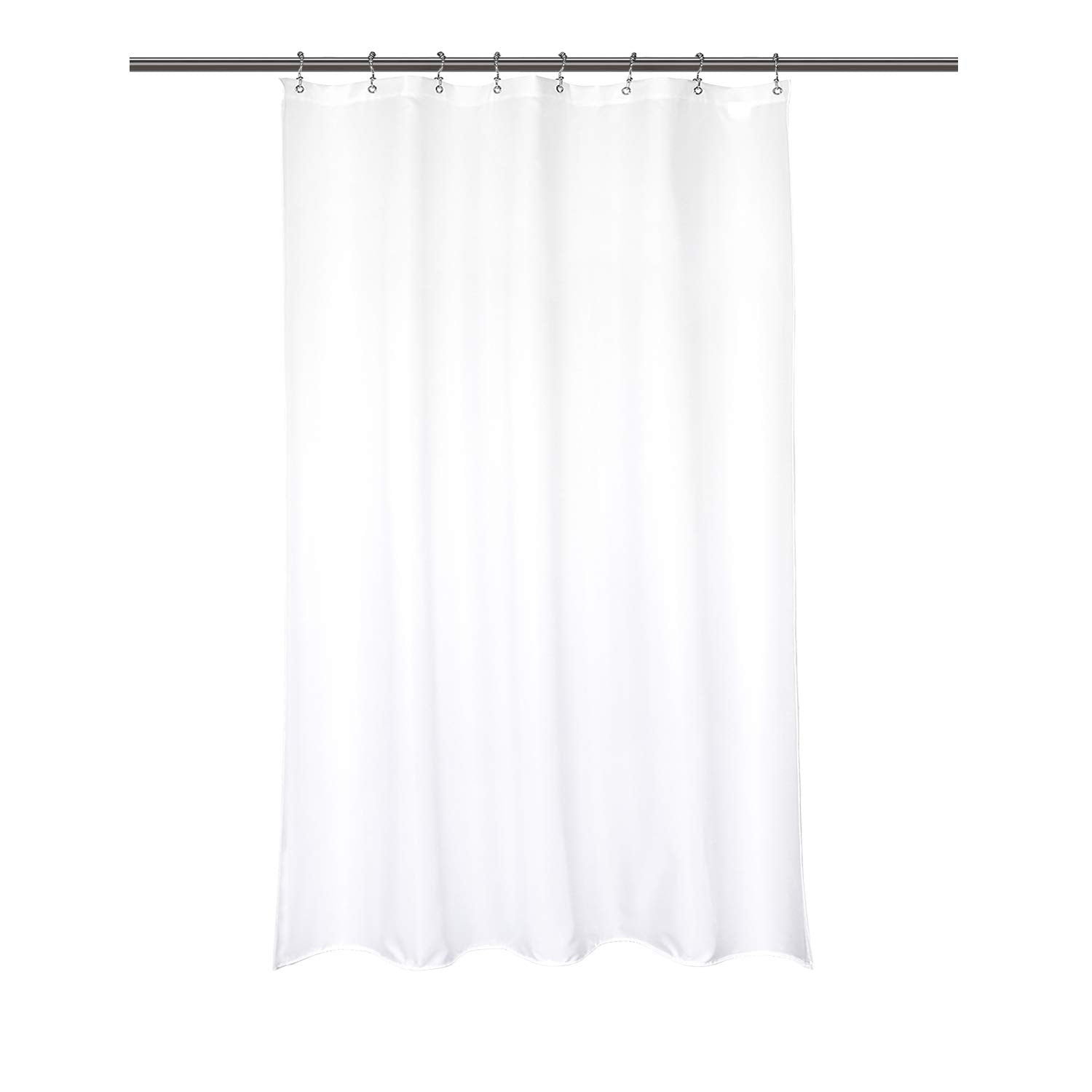 Barossa Design Fabric Stall Shower Curtain Liner - Waterproof White 48x72