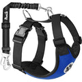 SlowTon Dog Car Harness and Seatbelt Set | Breathable Mesh Safety Vest