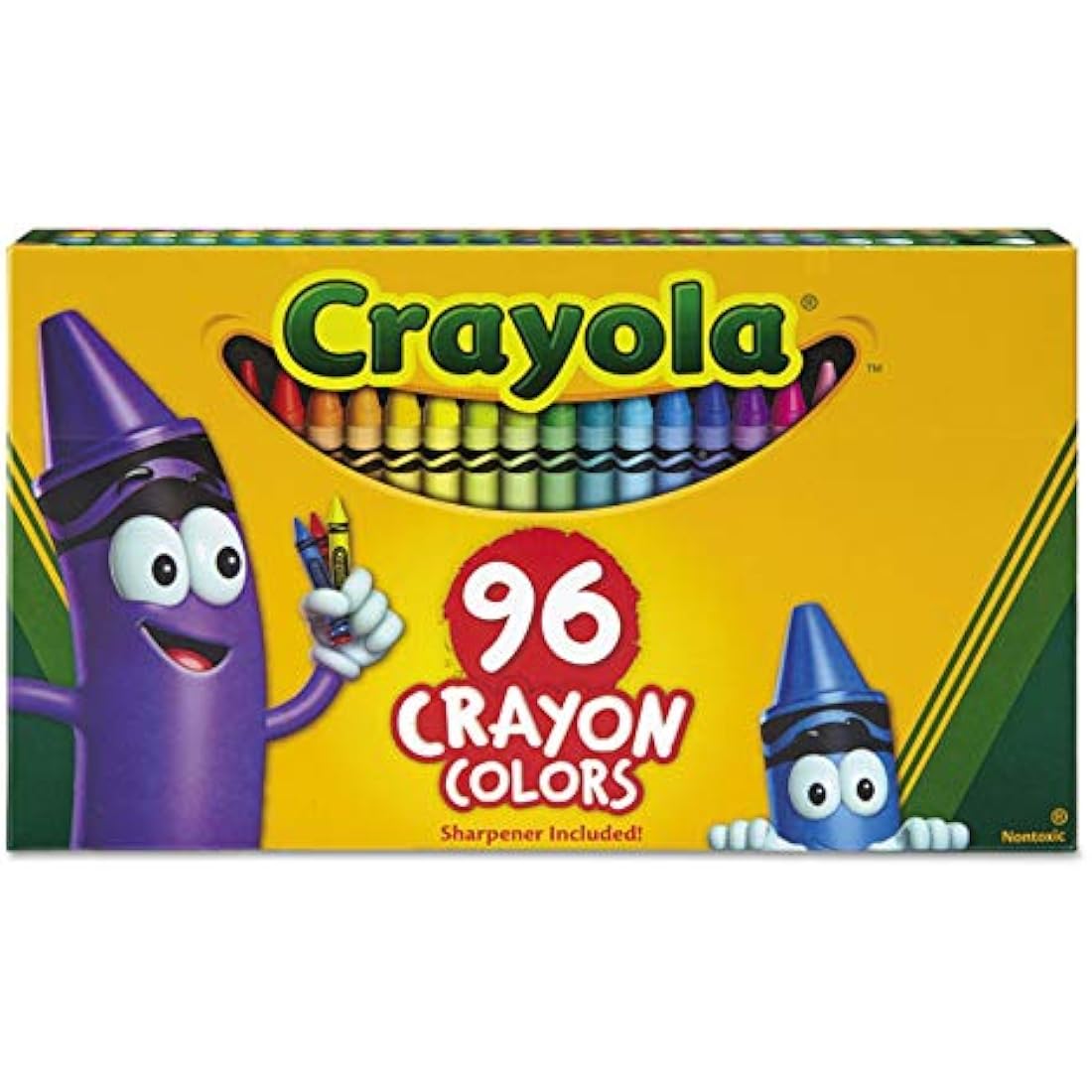 Crayola Classic Color Crayons with Sharpener - 96 Count Coloring Set