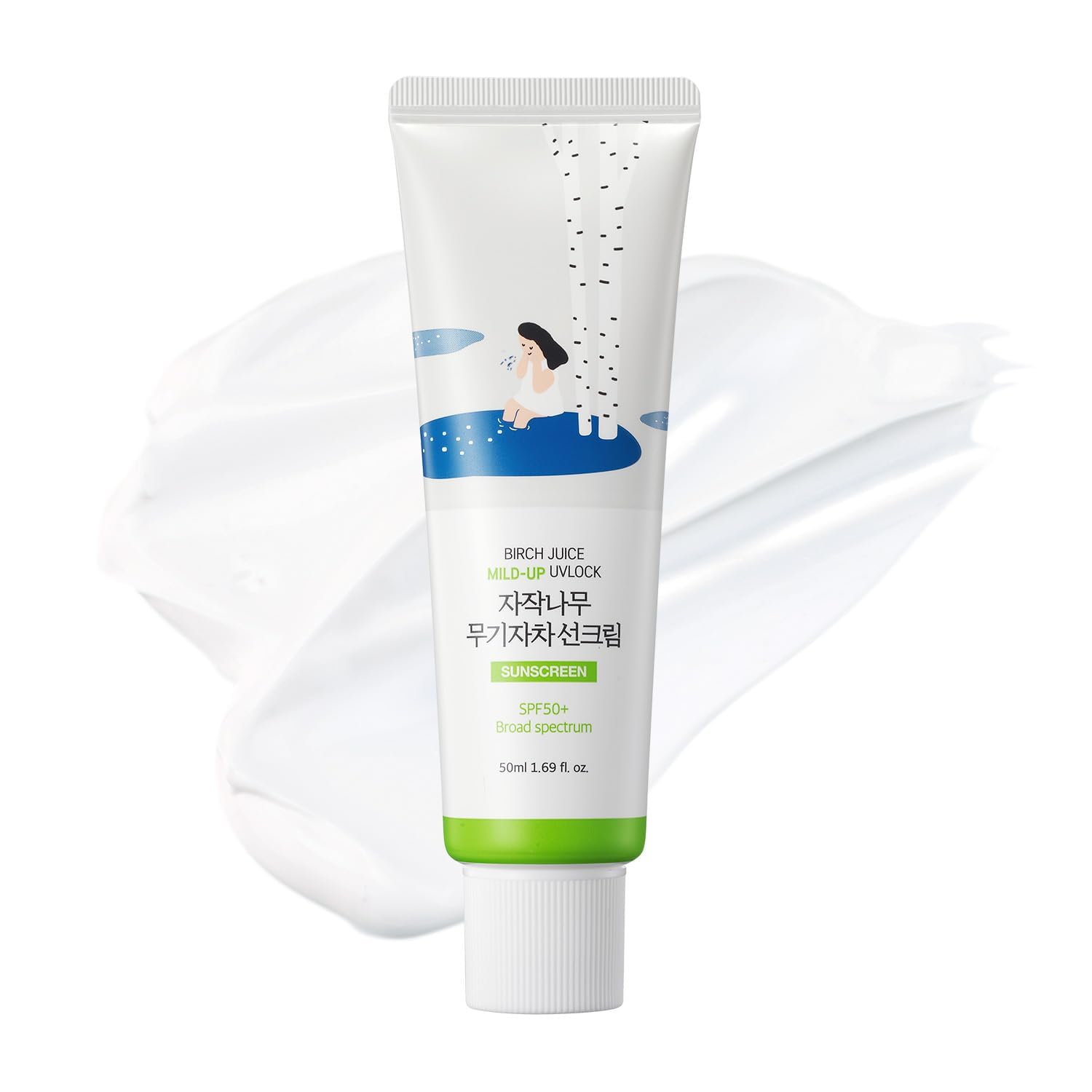 ROUND LAB Birch Juice Mild-up Mineral Sunscreen SPF 50+ (50ml)