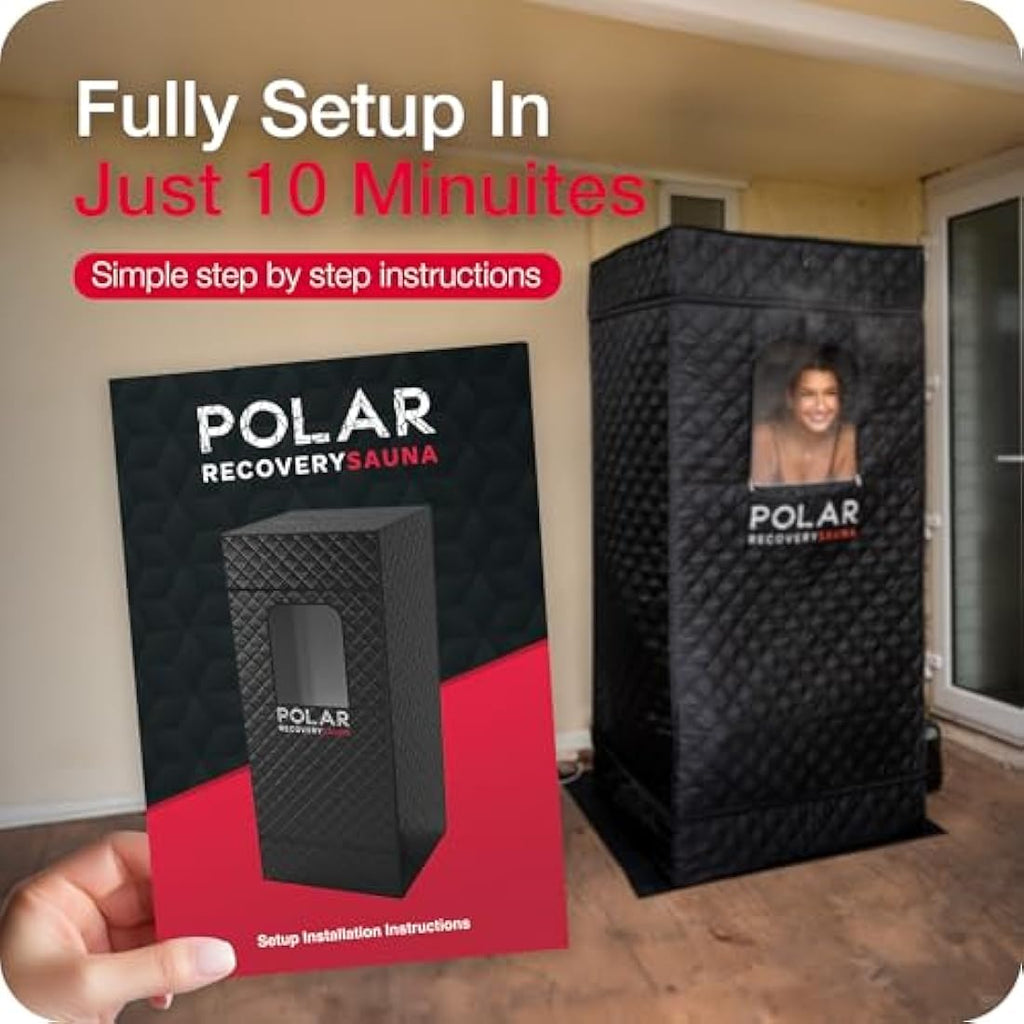 Polar Recovery Portable Steam Sauna - 6FT Full-Size Home Sauna Kit