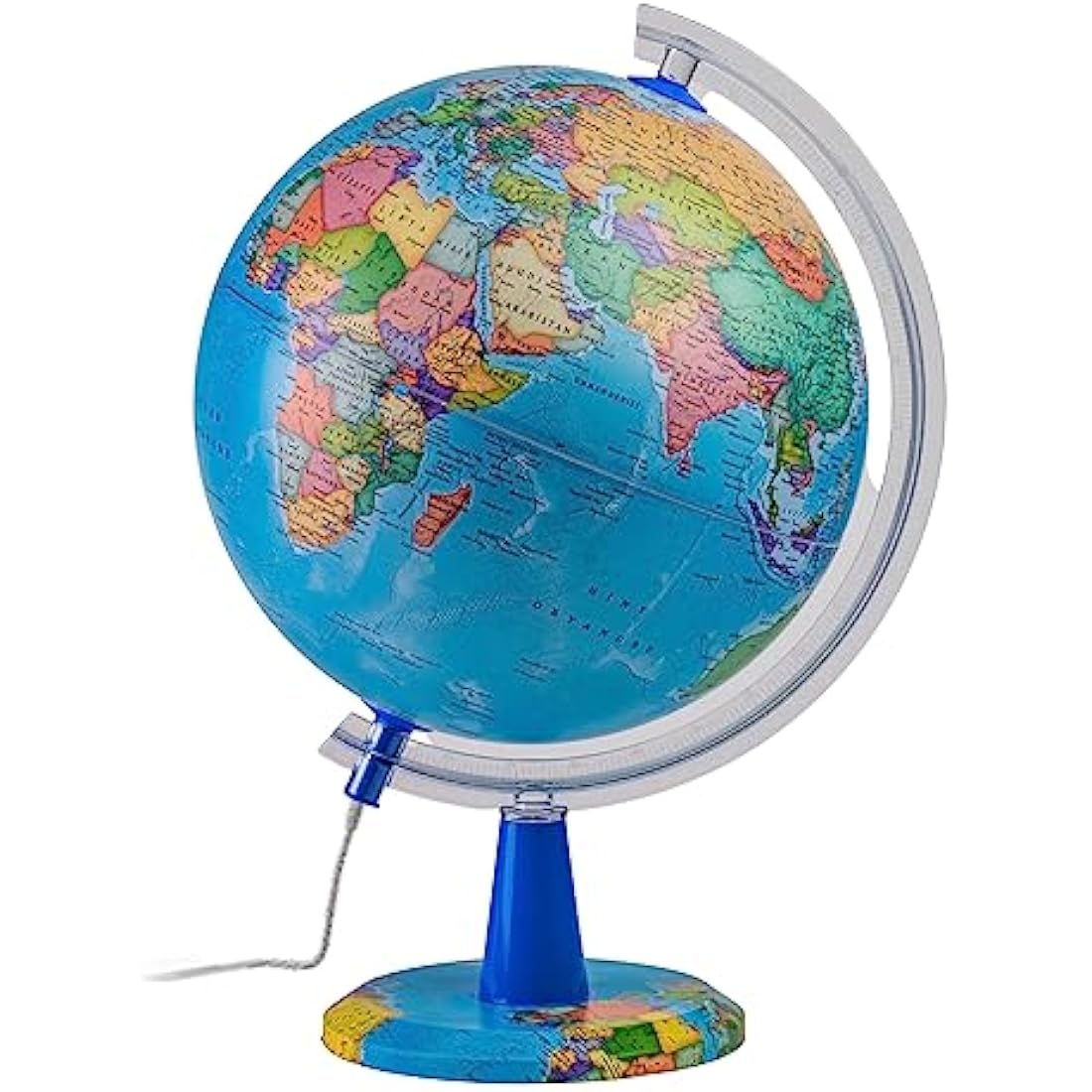 Illuminated Political Globe – 20cm Spanish Map Desktop Decor