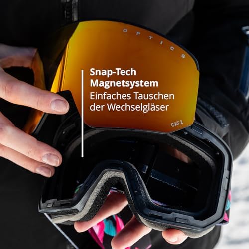NAKED Optics The TROOP EVO Ski Goggles with Interchangeable Lenses