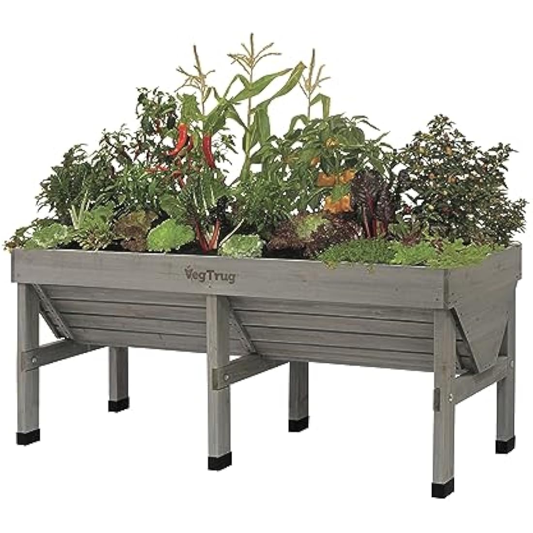 VegTrug 1.8m Medium Raised Bed Planter – Grey Ergonomic Garden Bed