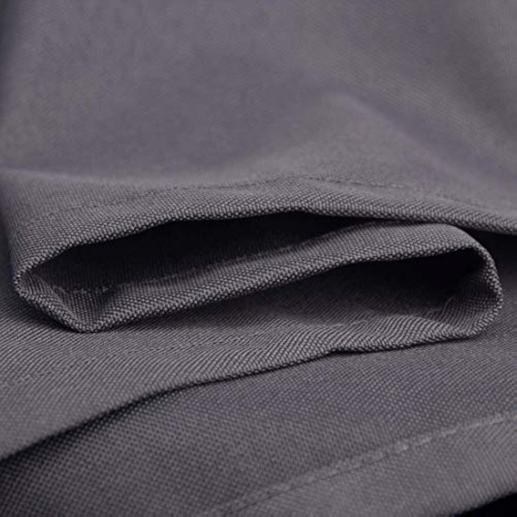 Charcoal Grey Extra Wide Waterproof Polyester Shower Curtain