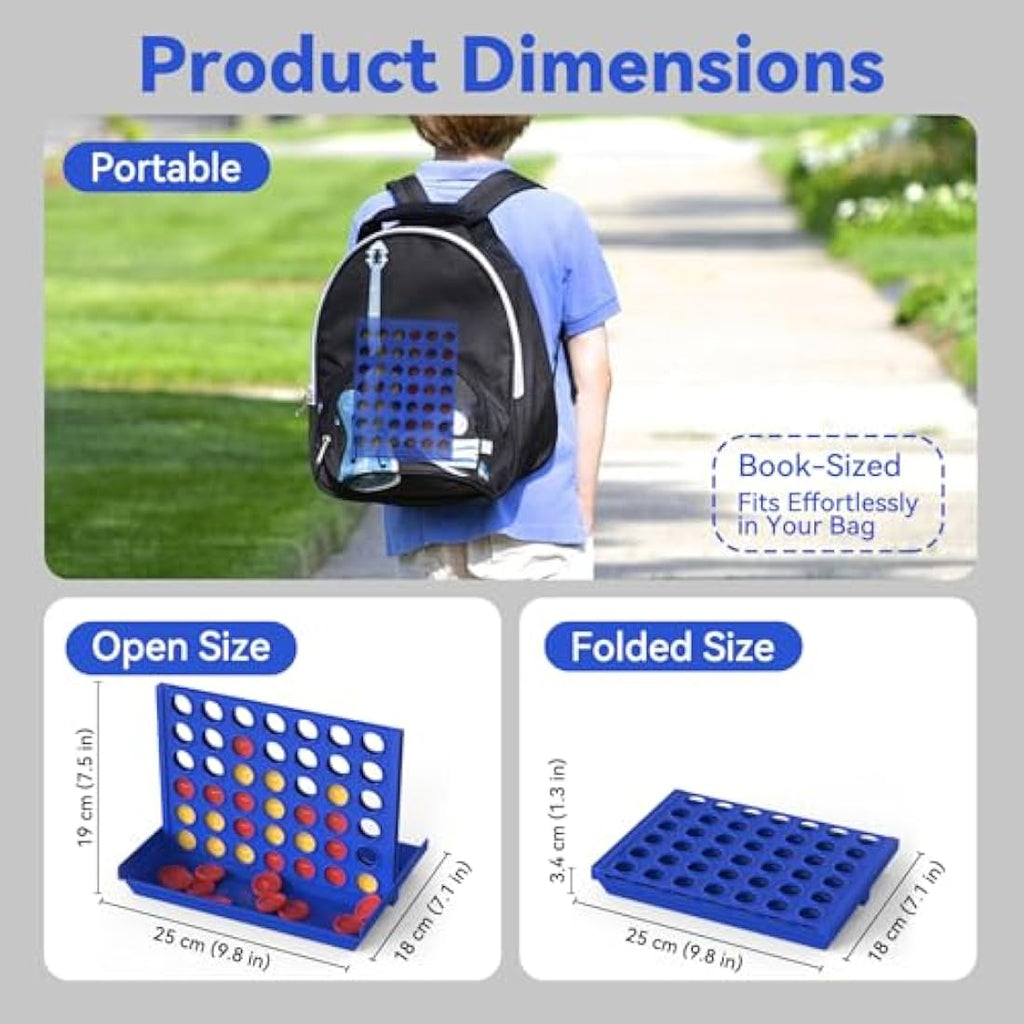 Pup Go 4 in a Row Board Game – Foldable Strategy Toy for Kids & Family